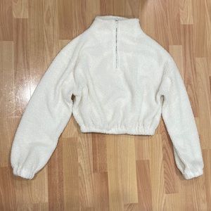 Cotton On, size small white turtle neck cropped jacket.